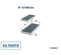 Filter, interior air for MAZDA MPV RX-8 FILTRON K 1319A-2x