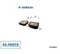 Filter, interior air for MERCEDES-BENZ C215 W210 S210 VF210 FILTRON K 1220A-2x