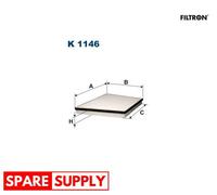 FILTER, INTERIOR AIR FOR MERCEDES-BENZ C219 W211 VF211 S211 FILTRON K 1146