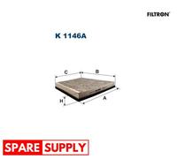 FILTER, INTERIOR AIR FOR MERCEDES-BENZ C219 W211 VF211 S211 FILTRON K 1146A