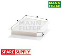 FILTER, INTERIOR AIR FOR MERCEDES-BENZ MANN-FILTER CU 3461/1