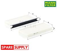 FILTER, INTERIOR AIR FOR MERCEDES-BENZ NISSAN OPEL MANN-FILTER CU 2418-2