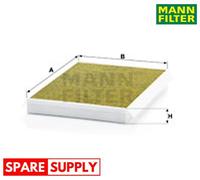FILTER, INTERIOR AIR FOR MERCEDES-BENZ VW MANN-FILTER FP 3569