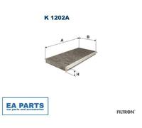 Filter, interior air for MERCEDES-BENZ W169 W245 FILTRON K 1202A