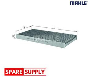 FILTER, INTERIOR AIR FOR MERCEDES-BENZ W169 W245 MAHLE LAK 252