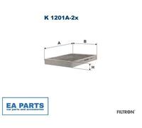 Filter, interior air for MERCEDES-BENZ W221 C216 FILTRON K 1201A-2x
