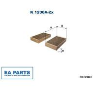 Filter, interior air for MERCEDES-BENZ X164 W164 W251 FILTRON K 1200A-2x