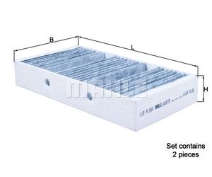 FILTER, INTERIOR AIR FOR MERCEDES-BENZ X166 W166 C292 MAHLE LAK 878/S