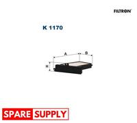 FILTER, INTERIOR AIR FOR MITSUBISHI ASPIRE GALANT FILTRON K 1170