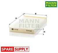FILTER, INTERIOR AIR FOR MITSUBISHI NISSAN MANN-FILTER CU 15 001