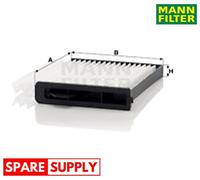 FILTER, INTERIOR AIR FOR NISSAN EVALIA BUS NV200 LATIO MANN-FILTER CU 22 007