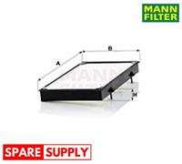 FILTER, INTERIOR AIR FOR NISSAN OPEL RENAULT MANN-FILTER CU 3454