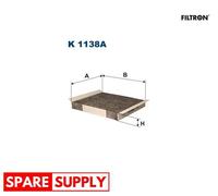 FILTER, INTERIOR AIR FOR OPEL MERIVA A FILTRON K 1138A