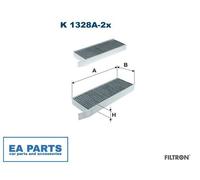 Filter, interior air for PEUGEOT 308 408 508 FILTRON K 1328A-2x