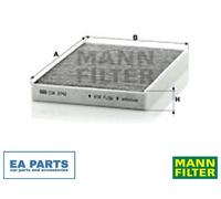 Filter, interior air for PEUGEOT 407 MANN-FILTER CUK 2742