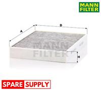FILTER, INTERIOR AIR FOR PORSCHE VW MANN-FILTER CUK 2847/1