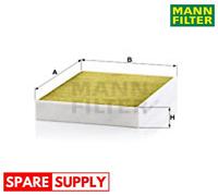 FILTER, INTERIOR AIR FOR PORSCHE VW MANN-FILTER FP 2847/1