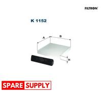 FILTER, INTERIOR AIR FOR RENAULT CLIO DUSTER LOGAN LOGAN/STEPWAY FILTRON K 1152
