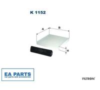 Filter, interior air for RENAULT CLIO DUSTER LOGAN LOGAN/STEPWAY FILTRON K 1152