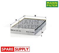 FILTER, INTERIOR AIR FOR RENAULT GRAN TOUR III GRANDTOUR MANN-FILTER CUK 26 005