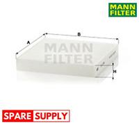 FILTER, INTERIOR AIR FOR RENAULT MANN-FILTER CU 2149