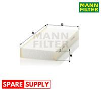 FILTER, INTERIOR AIR FOR RENAULT MANN-FILTER CU 2642
