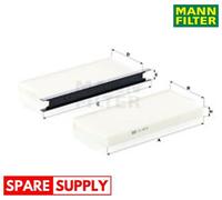 FILTER, INTERIOR AIR FOR RENAULT NISSAN OPEL MANN-FILTER CU 2418-2
