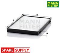 FILTER, INTERIOR AIR FOR ROVER 75 MANN-FILTER CU 3943