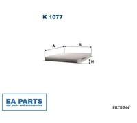 Filter, interior air for SAAB FILTRON K 1077