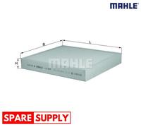 FILTER, INTERIOR AIR FOR SKODA FABIA PRAKTIK RAPID ROOMSTER MAHLE LA 809