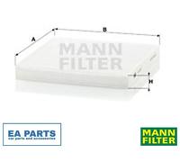 Filter, interior air for SMART FORTWO Cabrio MANN-FILTER CU 2132