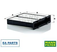 Filter, interior air for SUZUKI NEO BALENO MANN-FILTER CU 21 004
