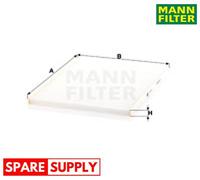 FILTER, INTERIOR AIR FOR TOYOTA ASTON MARTIN MANN-FILTER CU 28 004