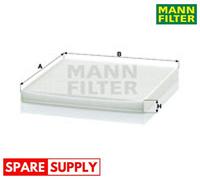 FILTER, INTERIOR AIR FOR TOYOTA SUBARU LEXUS MANN-FILTER CU 2131