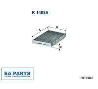 Filter, interior air for VAUXHALL CITROËN OPEL FILTRON K 1408A