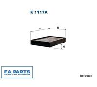 Filter, interior air for VOLVO 850 C70 S70 S90 FILTRON K 1117A