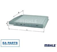 Filter, interior air for VOLVO MAHLE LA 54