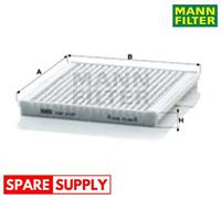 FILTER, INTERIOR AIR FOR VOLVO MANN-FILTER CUK 2137
