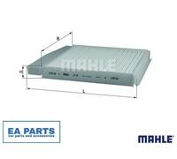 Filter, interior air for VOLVO S60 S70 S80 V70 MAHLE LA 54 NEW