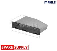 FILTER, INTERIOR AIR FOR VW BEETLE BORA CADDY CC MAHLE LA 181