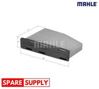 FILTER, INTERIOR AIR FOR VW BEETLE BORA CADDY CC MAHLE LA 181