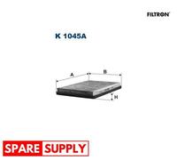 FILTER, INTERIOR AIR FOR VW PASSAT B3/B4 FILTRON K 1045A