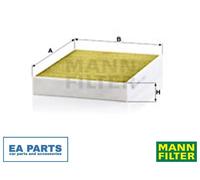 Filter, interior air for VW TOUAREG MANN-FILTER FP 2847/1
