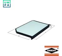 Filter, cabin air KNECHT LA 379 for JAGUAR S-TYPE II (X200) 4.0 1999-2002
