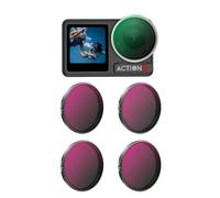 Filter Kit for DJI OSMO Action 5 Pro, Optical Glass HD Imaging for Osmo Action 3/4/5 Pro Accessories, Waterproof Oil-Resistant Dirt-Resistant, UV/CPL/ND8/16/32/64 (ND8PL+ND16PL+ND32PL+ND32PL)