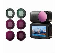Filter Kit for DJI Osmo Nano Action Camera, UV, CPL, ND8, ND16, ND32, ND64 Polarizer, Multi Coating HD Optical Glass Aluminum, Travel Vlog Filter Kit Action Camera Accessories