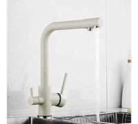 Filter Kitchen Faucet Drinking Water Single Hole Black Hot & Cold Brass Pure Water Sinks Deck Mounted Mixer Tap Gold/Chrome-Gold Interesting