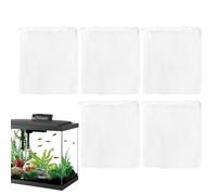 Filter Media Bag - 5 Pack Fish Tank Zipper Pouches, Thin Bag, Polyester Holder, Water Purifier Storage with Strong Seams and Filtrate Performance