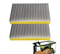 Filter Media Mat for Aquariums, 2 x Filter Media Mat for Aquarium, Aquarium Accessories with Flexible Roll Filter Mat for Freshwater, , Ponds and Reptile Basins