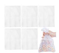 Filter Media Mesh Bag - 5X Aquarium Filter Media Fine Mesh Bag,Freshwater and Saltwater Water Purification Accessory Zipper Closure for Zeolite, Peat